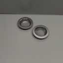 LASSHSWA 2 Pcs Kitchen Sink Strainer Stainless Steel, Mesh and Punching, Kitchen Sink Drain Strainer, Sink Strainers with Large Wide Rim 4.5" Diameter for Kitchen Sinks