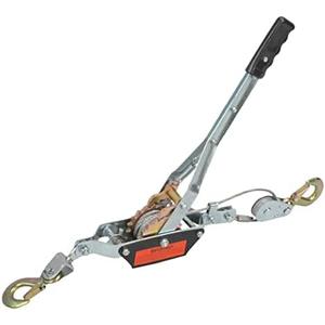 TBAPFS 2 Ton Heavy Duty 2 Hook Steel Cable Dual Gear Power Puller Come Along Chain Winch Ratchet Tool, Automotive Hoist Hand Winch Cable Puller Stretcher Lift