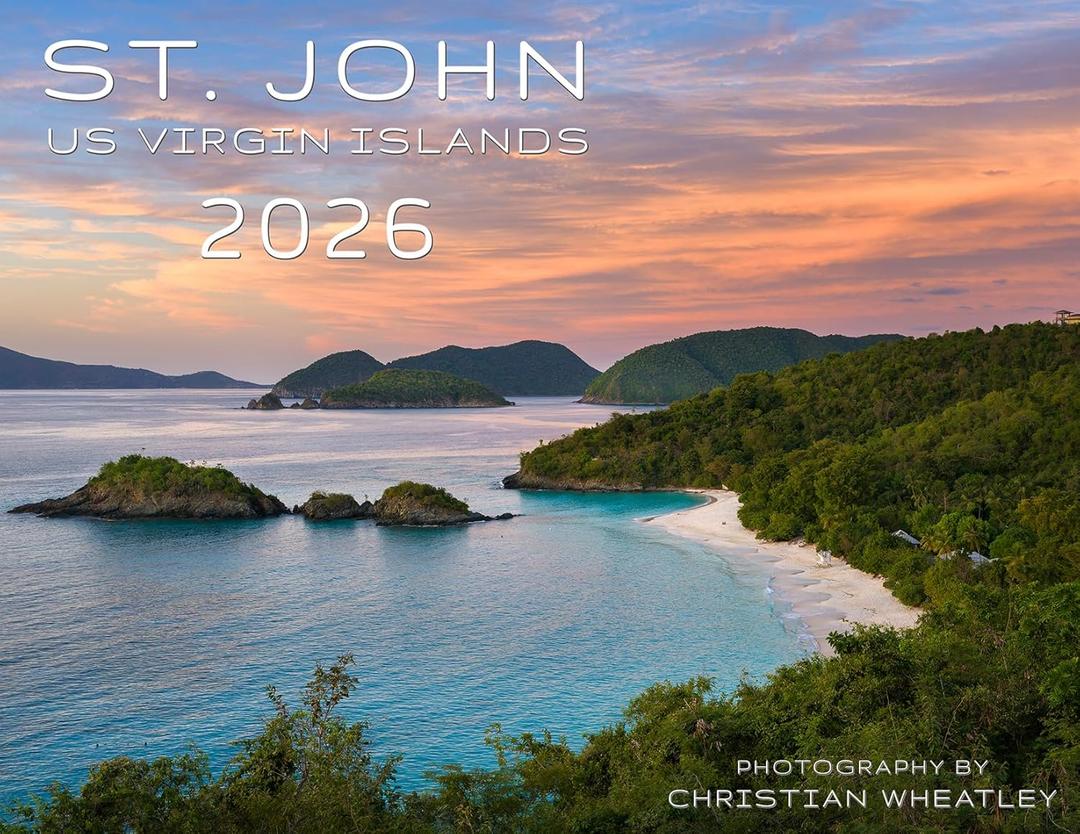 2 x 2026 calendar of St. John, US Virgin Islands, by Christian Wheatley Photography