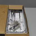 Pull Out Spice Rack Organizer for Inside Cabinet, 2 Tier Slide Out Spice Organization for Cabinet, Chrome Vertical Sliding Seasoning Organizer, 4.9'' Wx10.4'' Dx9.5'' H (Silver)