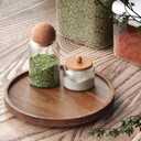 VERTORGAN Lazy Susan Organizer for Kitchen,Acacia Wood Turntable for Cabinet, Pantry, Table, Countertop, Vanity, Spice RackSmall Size: 8.6in