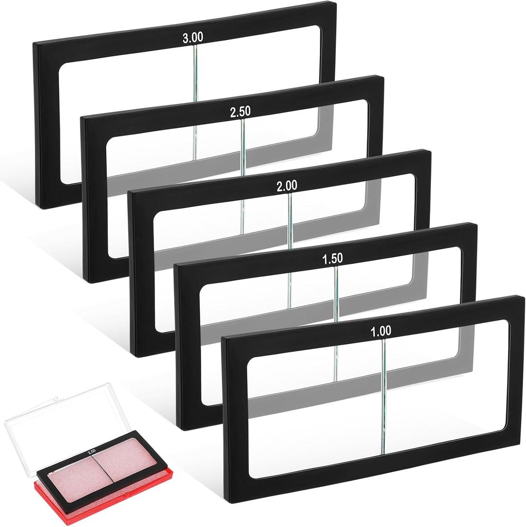 5 Pieces Glass Magnification Welding Lens 2" x 4.25" Magnifying Helmet Replacement Lens Compatible with Most Welding Helmets