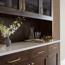 Amerock | Cabinet Pull | Champagne Bronze | 5-1/16 inch (128 mm) Center-to-Center | Surpass | 1 Pack | Drawer Pull | Cabinet Handle | Cabinet Hardware