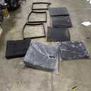 Patiojoy Outdoor Wicker Rocking Chair Glider Rattan Rocker Recliner with Cushion