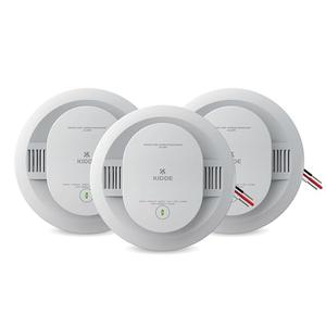 Kidde Smoke and Carbon Monoxide Detector, Hardwired with AA Battery Backup, Voice Alerts, Interconnectable, LED Status Lights, 85 dB Alarm, 5-inches, 3-Pack