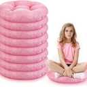Fumete 8 Pcs 16 Inch Round Floor Cushions for Kids and Toddlers, Flexible Seating Classroom Furniture Floor Pillow for Home, Daycare, Preschool, Yoga and Meditation (Pink)