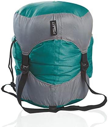 Frelaxy Compression Sack, Ultralight Sleeping Bag Stuff Sack Compression Stuff Sack - Space Saving Gear for Camping, Hiking, Backpacking (Turquoise, M)