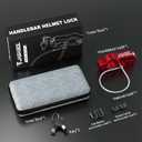 JAGASOL Motorcycle Lock Combo: Helmet & Brake Anti-Theft Handlebar Lock for Moped, Motorbike, Scooters, ATV, Dirt Bike, Street Bike