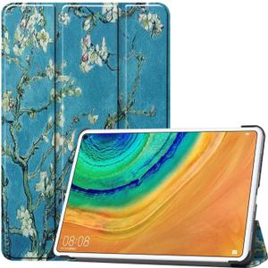 Tablet Cover for Huawei Matepad Pro 10.8 MRX-W09/W19(2019 Release), Ultra Slim Folio Stand Lightweight Leather Case for Huawei Matepad Pro 10.8 2021 MRR-W29/W39 (KST-Apricot)