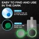 Urinals for Men Glow in The Dark Lid by Tilcare (3 Pack) - 32oz/1000mL Thick Plastic Mens Bedpan Bottle with Screw-on Lid - Spill Proof Urinary Chamber - Male Portable Travel Pee Bottles