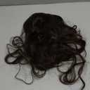 FESHFEN Ponytail Extensions - 26 inch Drawstring Long Curly Wavy Clip in Ponytails Synthetic Hair Piece Pony Tail Hairpieces for Women, Dark Brown