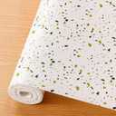 Cooyes Shelf Liner  Premium Non-Adhesive Cabinet and Drawer Liner for Kitchens  Waterproof Shelf Paper with Modern Pattern  Durable EVA Cabinet Mat  Easy to Cut (11.8"W x 118"L, Green Gray Brown)