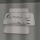 Lifewit Spice Rack Organizer for Cabinet, Slide & Rotate Spice Organizer, Double 3-tier Adjustable Shelves with Fence & Non-Skid Pad, Seasoning Medicine Organization, 9.2" H x 6.1" W x 11.4" D, White