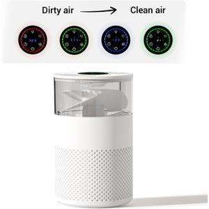 HEPA Air Purifiers for Home with 4-Stage Filtration, Removes Formaldehyde Smoke Pet Dander, Air Purifier for Bedroom Baby Room Office, Odor Eliminator with Filter Replacement Reminder