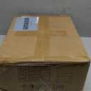 TV Stand with LED Lights, Entertainment Center with Open Shelves and Fabric Drawer, Media Console for 55 Inch TV, Television Stands for Living Room, Bedroom, Black (46.1 Inches)