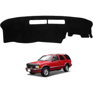 Dash Cover Mat Compatible with Chevy S10 Blazer 1994-1997 Car Interior Dashboard Cover Mat Nonslip Dashmat Sunshade Glare UV Rays Protector Accessories Custom Fit