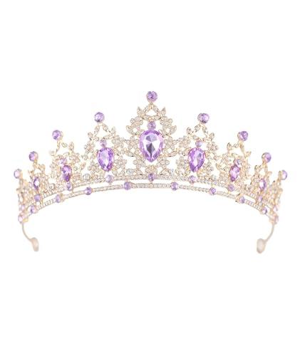 Crystal Crown and Tiara For Women - Rhinestone Headband For Princess Girls,Bridal Hair Accessories For Weddings Birthday