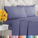 Twilight Purple Oeko-Tex Sheets - Full Size 4 Piece Set - Extra Soft, Breathable & Cooling Hotel Luxury Bed Sheets - Deep Pockets, Easy-Fit & Wrinkle-Free