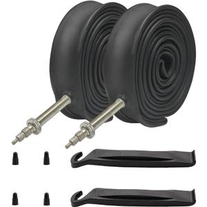 4 PCS Heavy Duty Bike Tubes 4 Packs 700x23 700x25C 48mm 80mm Road Bike Inner Tubes 23-622 25-622 Presta Valve