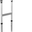 Sangohe Step Stool with Handle for Elderly, Aluminum Step Stools for Adults, Step Stool for Bed, Step Stool with Adjustable Handle and Legs, 275LBS Weight Capacity, 503A