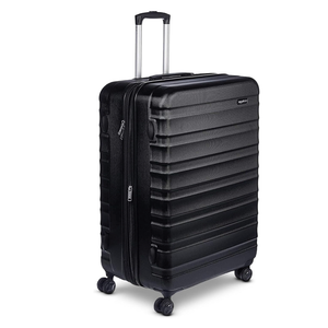 Amazon Basics 30" Hardside Large Checked Luggage, Hardshell Suitcase With Four Multi-directional Wheels, Expandable For Up to 15% More Space, Scratch-Resistant Shell, Black