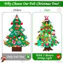 2 x TOBEHIGHER Felt Christmas Tree - 3.4 FT Toddler Christmas Tree for Kids with 35 Ornaments, DIY Xmas Gifts for Kids, Wall Hanging Christmas Decorations, Wall Tree