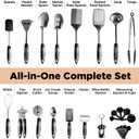 Asani 25-Piece Stainless Steel Kitchen Utensil Set, Non-Stick Cooking Tools