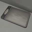 Titanium Cutting Boards for Kitchen - Katuchef Non Toxic Double Sided Metal for Meat/Fish & Wheat Straw PP for Fruits/Vegetables, Dishwasher Safe, Hygienic, Pure Titanium Easy Clean Chopping Board
