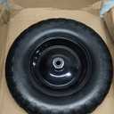 Wheelbarrow Tires 4.80/4.00-8 Flat Free, 16 inch Solid Tire and Wheel
