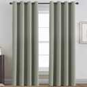 H.VERSAILTEX Ultra Sleep Blackout Room Darkening Curtains for Bedroom, Thermal Insulated Energy Efficient Window Panel Drapes, Grommet Sliding Door Curtain Panel - Light Sage, One Panel, 52'W x 96'L, 1 Panel