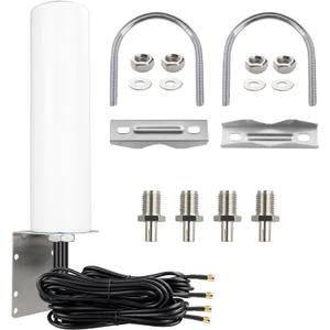 Boobrie 4x4 MIMO 4G LTE 5G Antenna 600-6000MHz Omnidirectional WiFi Antenna with SMA TS9 Connector 9.84ft RG58 Cable for T-Mobile Home Internet Verizon AT&T Modem Routers Gateways Hotspot Cellular