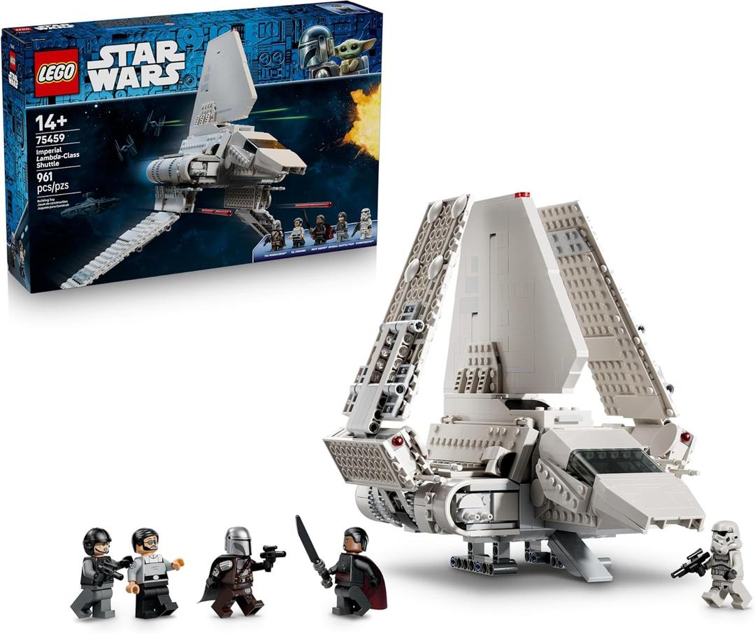 LEGO Star Wars: The Mandalorian Imperial Lambda-Class Shuttle - Collectible Building Set for Boys & Girls, Ages 14+ - with 5 Minifigures - Gift Idea for Teens - 75459