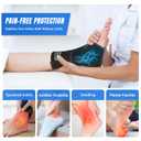 NeoTium Ankle Brace for Women & Men with Hot & Cold Pack  Adjustable Compression Wrap for Sprained Ankle, Achilles Tendonitis & Plantar Fasciitis Relief, Stabilizer for Volleyball & Basketball (S/M)