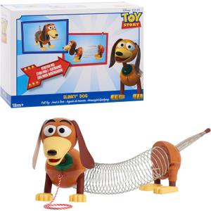 Disney and Pixar Toy Story Slinky Dog Pull Toy, Walking Spring Dog Toy with Leash, Classic Stretch Toy for Toddlers, Preschool Kids Toys Ages 18 Months and Up, Basket Stuffers by Just Play