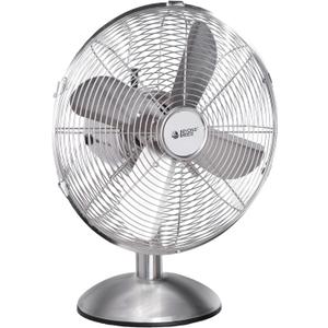 12 Inch All Metal Retro Oscillating Table Fan, Desk Fan with 3-Speed Adjustable and 80 Wide Oscillation, Ideal for Bedroom, Office and Kitchen