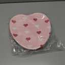 Winoo Design Valentines Plates - 60 PK - Heart Shaped Plates for Valentine's Day Decor