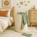 PUTSKA Laundry Basket Hamper  Blanket Basket for organizing, Dcor and Toys, Clothes Hamper  Perfect for Baby and Kids Room, Nursery, Bedroom, Bathroom, Living Room  XL, Cream (Extra Large)