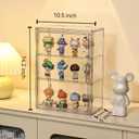 BOHOIDEE 3 Tiers Clear Display Case for Figures, Acrylic Storage Organizers Box with Magnetic Door, Wall-Mounted Dustproof Showcase for Collectibles Action Figure