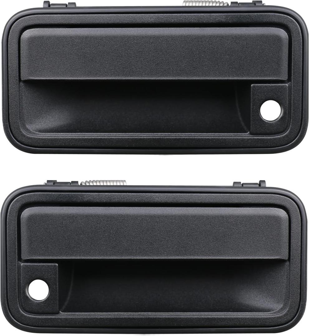 APPERFiT All Metal Exterior Door Handle Front Compatible with 1995-2000 Chevrolet Chevy Tahoe Suburban C1500 C2500 C3500 K1500 K2500 K3500 GMC Yukon Replaces 15742229 15742230 (Black)