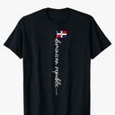 Dominican Republic Signature Dominican Republic Flag T-Shirt Size S