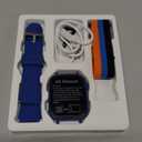 4G Kids Smart Watch GPS Tracker, Smartwatch for Kid with SIM Card, Calling, Voice Chat, Class Mode, SOS, Pedometer, Alarm, Games, HD Touch Screen Phone Watch Gift for 4-12 Girls Boys, Navy