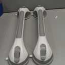 TAILI Grab Bars for Bathtubs and Showers 2 Pack Suction Grab Bar, Heavy Duty Shower Handle Removable Bath Handrails for Seniors and Elderly, Bathroom Safety Grip No Drilling Waterproof,Grey (16.8", Gray)