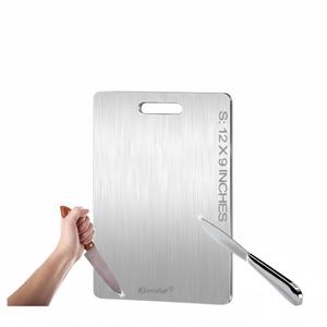 Titanium Cutting Board, Double Sided 2025 New Titanium Cutting Boards for Kitchen, Non Toxic Non Slip, Chopping Board, Dishwasher Safe, Easy to Clean (12"L x 9"W)