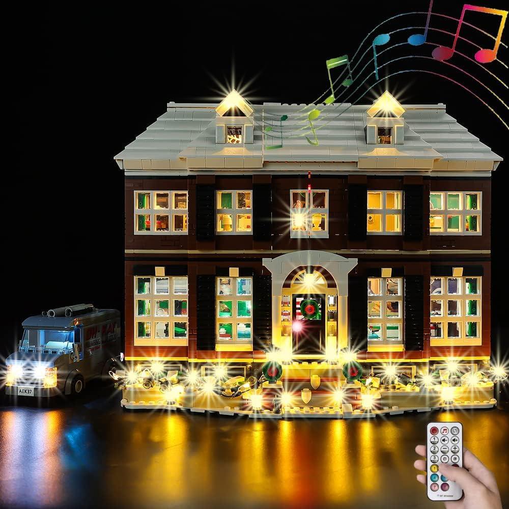 Kyglaring LED Lighting Kit Only - Lights Set Designed for Ideas Home Alone Exclusive Lego 21330 Building Set Model Set - Without Lego Set (RC Sound Version