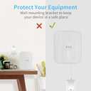 EERO Max 7 Wall Mount, Wall Brackets ABS Router Holder Compatible with eero Max 7 Extender Space Saving (3 Pack)