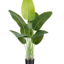 Lifelike Bird of Paradise Artificial Plant 4ft Faux Banana Leaf Tree with 9 Trunks for Home Decor - Perfect Indoor Silk Floor Plant for Living Room, Office, and Bedroom Ambiance Enhancement