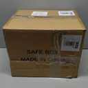 Goldenkey Luxury Jewelry Safe with Fingerprint&Keypad Lock, Document Safe Box with Soft Velvet Lining, Removable Shelf, High Security for Home Office, Hotel, 1.2 Cu.Ft.