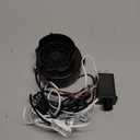 Air Blower Fan for Inflatables, 12V 0.8A Mini Airup Replacement Blower Fan with 1.0A Adapter and 3 LEDs Bulbs Light for Halloween and Christmas Inflatables (IP68 Waterproof, 4500RPM, 3.8*3.8'')