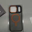 Magnetic 3 in 1 for iPhone 17 Pro Max Case, [Omni-Directional Protection] with 1x Screen Protector + 1x Camera Cover, [Seamless Work with Magsafe] Protective Case for iPhone 17 Pro Max Cosmic Orange