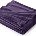 Bedsure GentleSoft Fleece Blanket Twin Size Purple - 300GSM Lightweight Plush Fuzzy Cozy Soft Warm Blanket for Bed, Sofa, Couch, Travel, Camping, 60x80 inches
